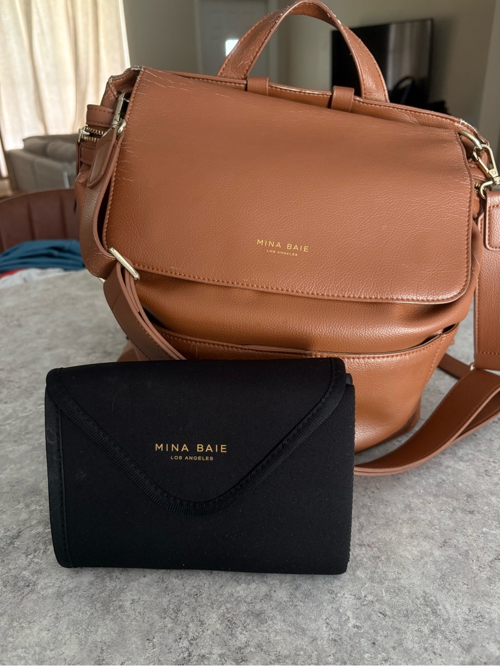 Mina Baie Diaper bag and Change pad set